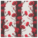 Search for red and white floral fabric Retro