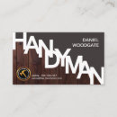 Search for wood fence business cards Handyman