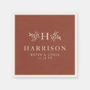 Search for fall wedding napkins Terracotta