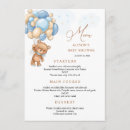 Recherche de baby shower menus Ours en peluche