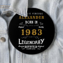 Search for 40th birthday buttons 1983