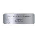 Search for silver metallic return address labels Shiny