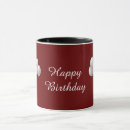 Search for solid red mugs Maroon