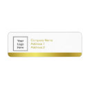 Search for gold leaves return address labels Sophisticated