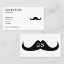 Recherche de moustache cartes visite Cool