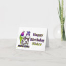 Search for a sister cat birthday cards Green