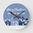 Recherche de rennes horloges Flocons de neige
