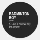 Search for tennis fan stickers Badminton