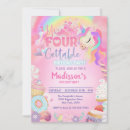 Search for unicorn doughnut invitations Rainbow