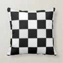 Search for black white checkered pillows Squares