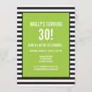 Search for lime green and black invitations Stripes