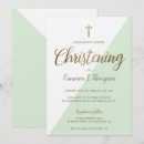 Search for neutral christening invitations Calligraphy
