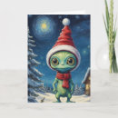 Search for alien christmas cards Whimsical