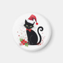 Recherche de chats de chant magnets Chat noir