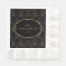 Search for art deco napkins Black and gold