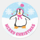 Search for cute blue penguin stickers Winter