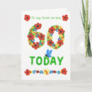 Search for sisters 60th birthday cards Floral