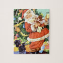 Search for black santa puzzles Vintage christmas