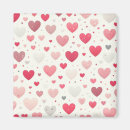 Search for red heart pattern magnets Hearts