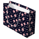 Search for pink and navy gift bags Polka dots