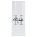 Search for wine bottle gift bags Typography