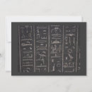 Recherche de hiéroglyphes invitations Égyptien