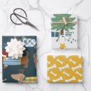 Search for navy blue christmas wrapping paper Rustic