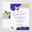 Search for royal blue black gold invitations Butterfly