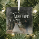 Search for glass ornaments Merry and married