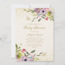 Search for purple gold butterflies invitations Elegant