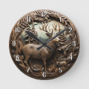 Search for hunting deer clocks Rustic