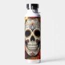 Search for dia de los muertos water bottles Skeleton