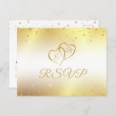 Search for 50th anniversary party rsvp cards Gold and white