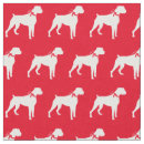 Search for boxer dog fabric Silhouette