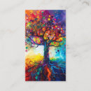 Recherche de arbres colorés cartes visite Arc en ciel