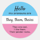 Search for pronouns stickers Lgbtq