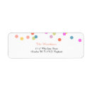 Search for polka dot wedding return address labels Colourful