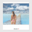 Search for girl in bikini stickers Beach