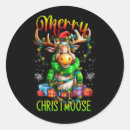 Search for christmas moose stickers Xmas