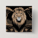 Recherche de lions africains badges Safari
