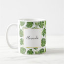 Search for tropical leaves pattern mugs Palm