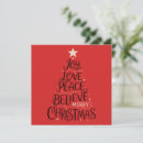 Search for peace and love christmas cards Tree