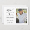 Search for classic 90th birthday invitations Ninety ninetieth