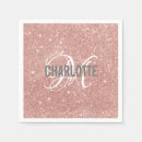 Search for rose gold napkins Script