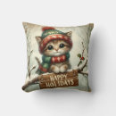 Search for kitty christmas pillows Kitten