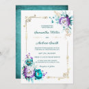 Search for aqua gold invitations Purple