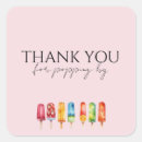 Search for thanks for popping by stickers Pink