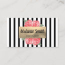 Recherche de striped business cards Rayures
