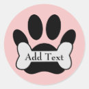 Search for pink paw prints stickers Dog