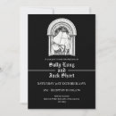 Search for ghost wedding invitations Black
